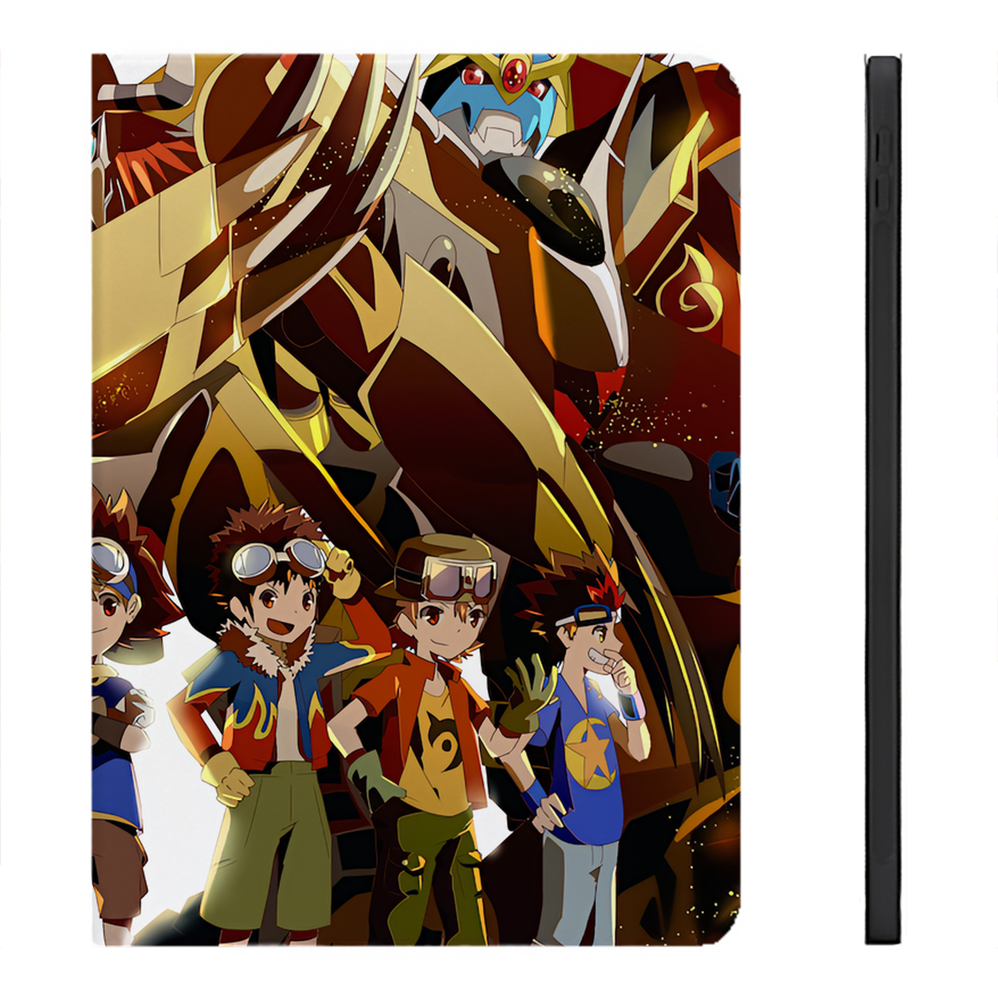 （画像用） Digimon デジタルモンスター/デジモン IPadケース ペンホルダー付き ブックスタイルデザイン